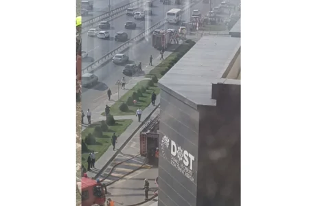 DOST Mərkəzindəki yanğın söndürülüb