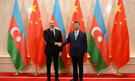 Azərbaycan Prezidenti İlham Əliyevin Çinin Sədri Si Cinpin ilə görüşü keçirilib