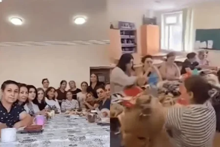 Məktəbdəki yeyib-içmək məclisi ilə bağlı RƏSMİ AÇIQLAMA