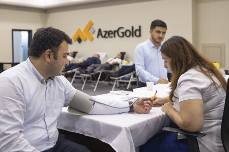 “AzerGold” QSC-də növbəti qanvermə aksiyası keçirilib