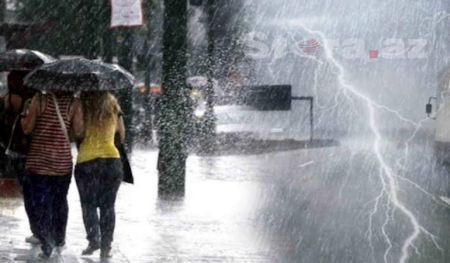 Şimşək və sel təhlükəsi – FHN-dən vətəndaşlara xəbərdarlıq