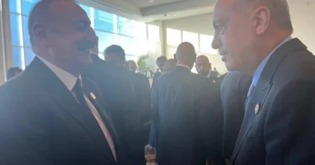 Əliyev və Ərdoğan Yaxın Şərq Sülh Sammitində görüşdülər