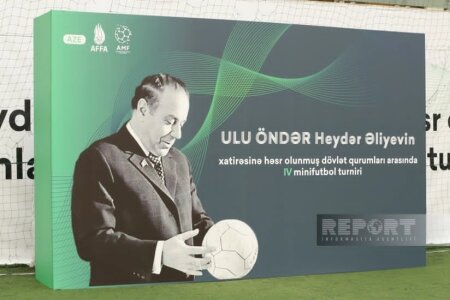 Heydər Əliyevin xatirəsinə həsr olunmuş minifutbol turnirinin açılış mərasimi keçirilib