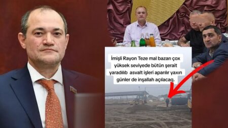 Deputata məxsus olduğu iddia edilən mal bazarında QANUNSUZ TİKİNTİ davam edir - VİDEO