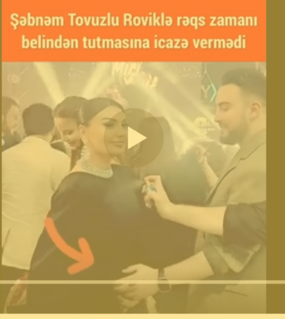 Şəbnəmin rəqs edərkən belindən qucaqlayan kişiyə BUNU ELƏDİ VƏ...