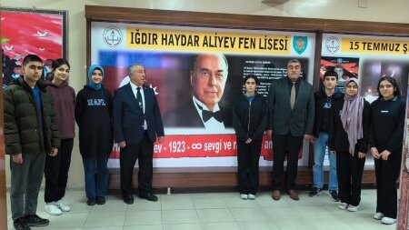 Haydar Aliyev, vefatının 22. yılında Haydar Aliyev "Fen Lisesi"nde anıldı
