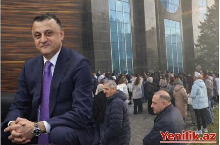 Həkimlər TƏBİB-in qarşısında aksiya keçirdi — Vüqar Qurbanova etiraz edirlər (VİDEO)