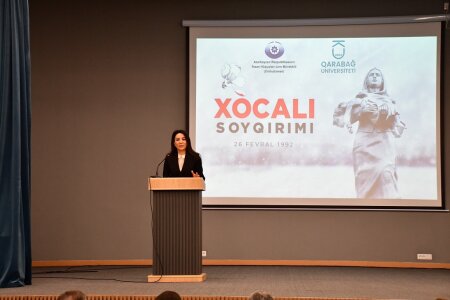 Xankəndidə Xocalı soyqırımının 34-cü ildönümü ilə bağlı anım tədbiri keçirilib
