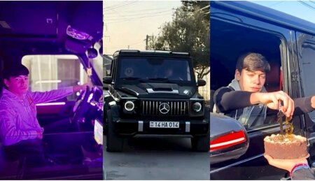 "Gelandevagen"də  AVTOŞLUQ EDİB ad gününü qeyd edən azyaşlı görün kimin oğludur-Təfərrüat