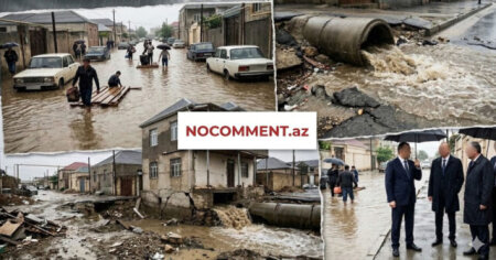 Kollektorun üstünə “göydən düşən” ev – Nizami RİH yağışın altında necə qaldı?