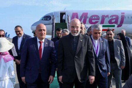İran İslam Şurası Məclisinin sədri Azərbaycana işgüzar səfərə gəlib