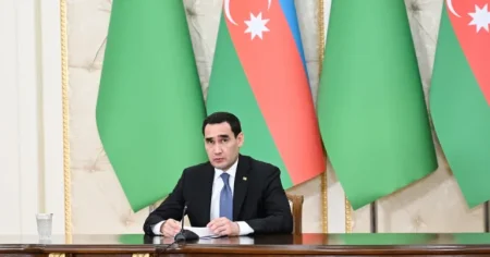 Sərdar Berdiməhəmmədov "Dostlug" tankerinə görə İlham Əliyevə təşəkkür edib