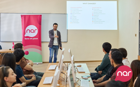“Nar” Gəncədə tələbələr üçün marketinq və karyera təlimləri təşkil edib