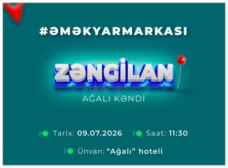 Zəngilanda əmək yarmarkasında 80 vakansiya təqdim ediləcək
