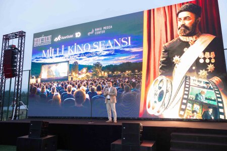 “AzerGold” QSC və Bakı Media Mərkəzinin təşkilatçılığı ilə Daşkəsəndə milli kino seansı keçirilib