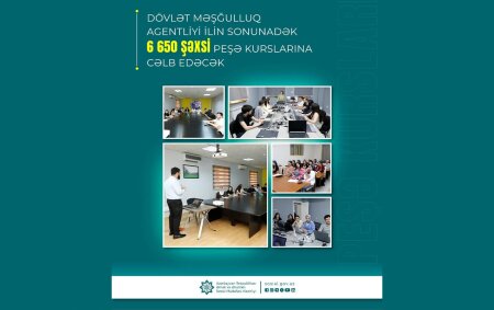 6 650 şəxs peşə kurslarına cəlb ediləcək