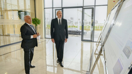 Prezident "Yeni Səngəçal" yarımstansiyasının açılışında iştirak etdi (FOTO)