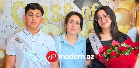 Ana və iki övladı eyni vaxtda tələbə oldu – FOTO