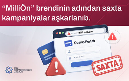 Saxta ödəniş səhifələri yaradılıb - Ehtiyatlı olun!