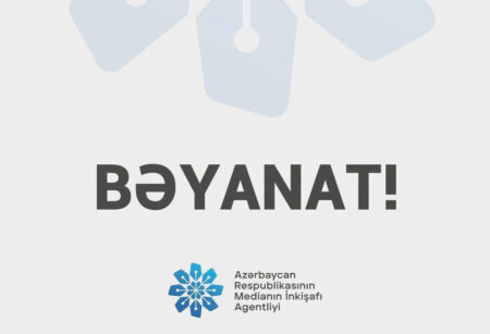 Medianın İnkişafı Agentliyi BƏYANAT YAYDI