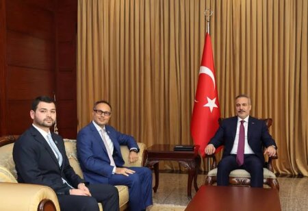 Hakan Fidan Bakıda TÜRKPA Baş katibi ilə görüşüb