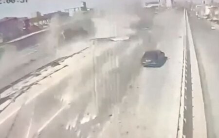 “Masazır dairəsi”ndəki dəhşətli qəzanın anbaan görüntüləri - VİDEO