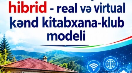 Yeni nəsil üçün hibrid – real və virtual kənd kitabxana-klub modeli”. YYSİB-nin yeni kreativ layihəsi