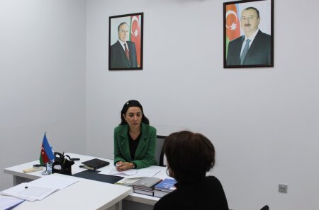 Ombudsman Səbinə Əliyeva vətəndaşları qəbul edib